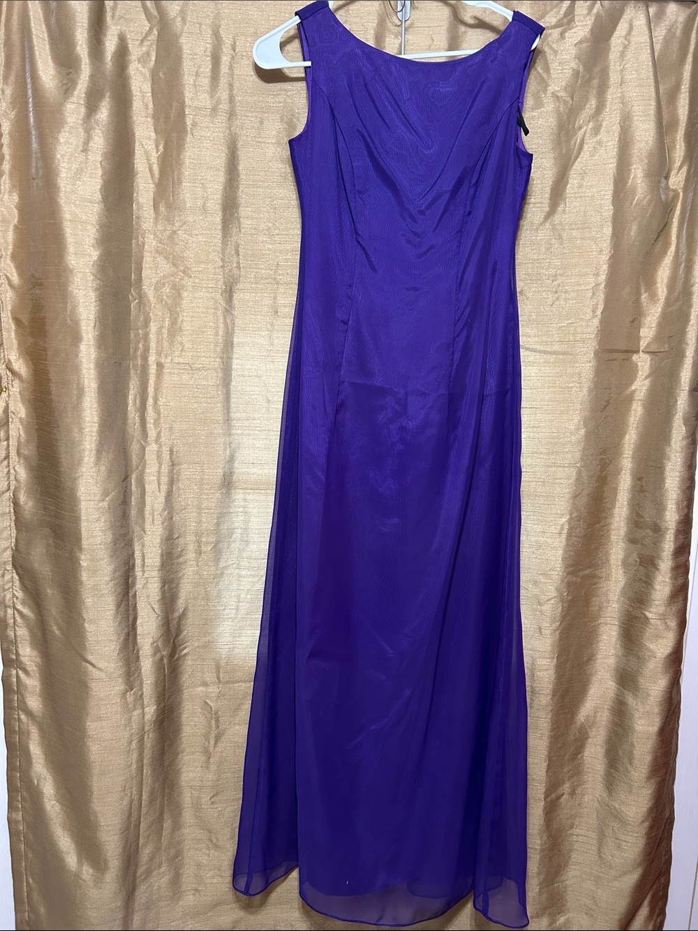 Vintage Jordan Royal Purple Sleeveless Maxi Dress Made in USA